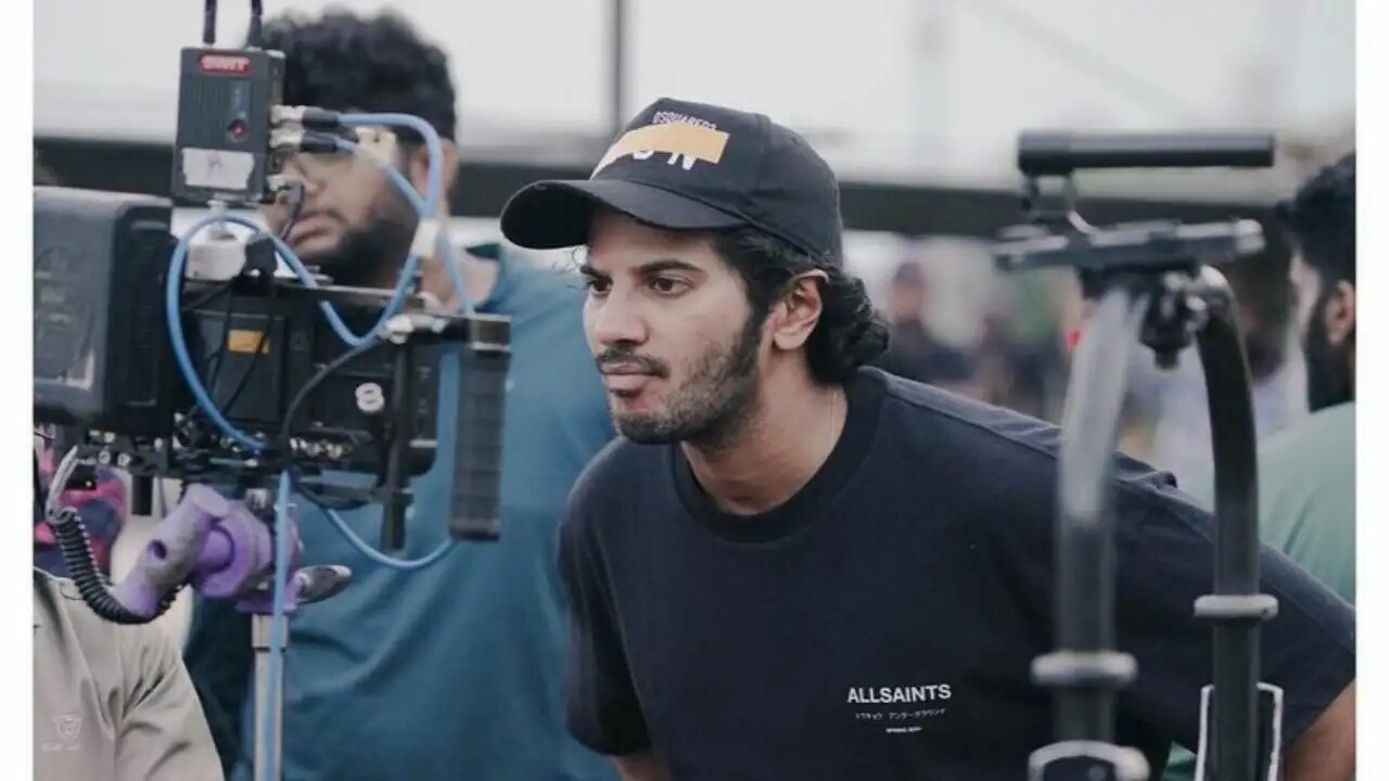 Dulquer Salmaan is enjoying his role as a producer on the sets of his next film King Of Kotha