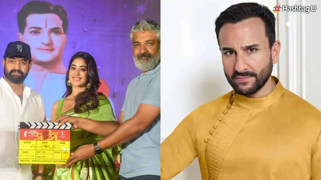 Saif Ali Khan joins Jr NTR and Janhvi Kapoor on sets of NTR30; Plays antagonist in the Koratala Siva directorial