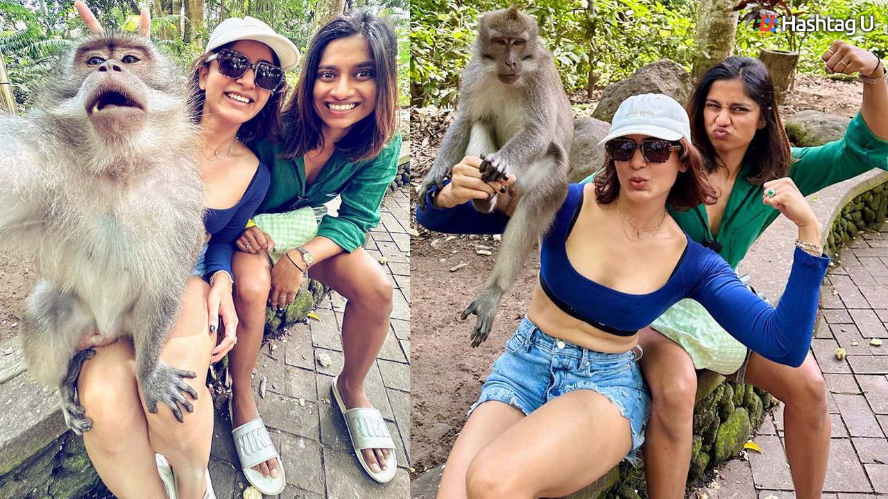 Samantha Ruth Prabhu Enjoys Bali Vacation; Poses with Monkeys at Ubud Monkey Forest