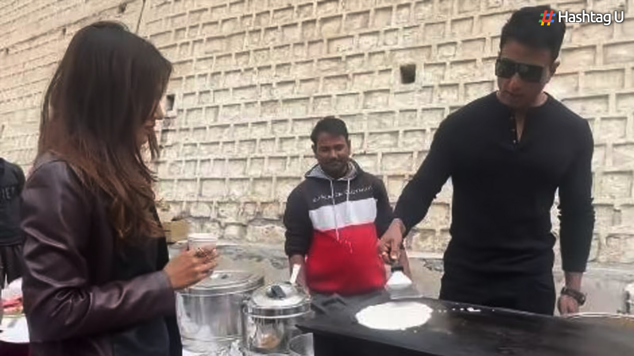 Sonu Sood Cooks Dosa and Bhature for Crew, Including Rhea Chakraborty