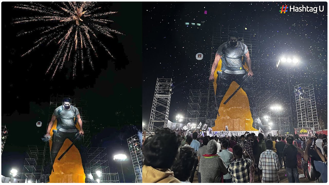 Prabhas Enormous Birthday Bash at Kukatpally Sends Fans Into Frenzy