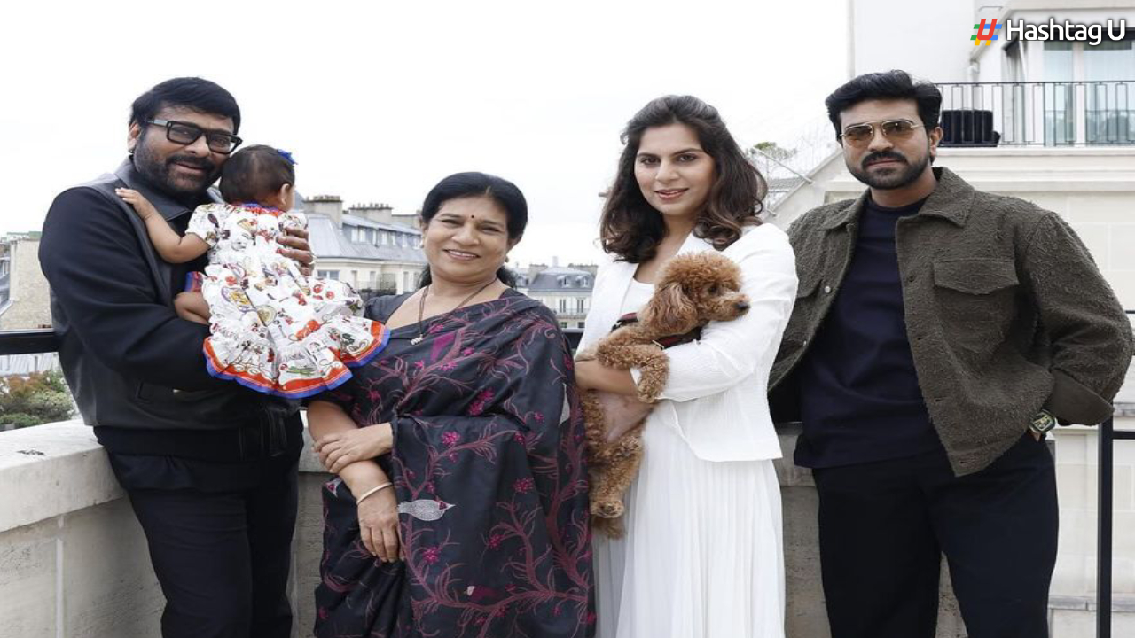 Ram Charan Shares Heartwarming Moment from Klin Kaara’s Special First Trip to Paris with Chiranjeevi