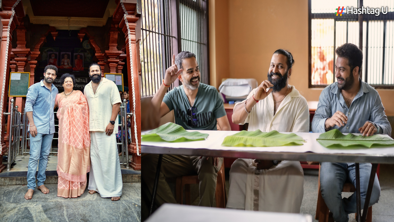 Jr NTR and Family, Alongside Rishab Shetty, Visit Udupi Temple