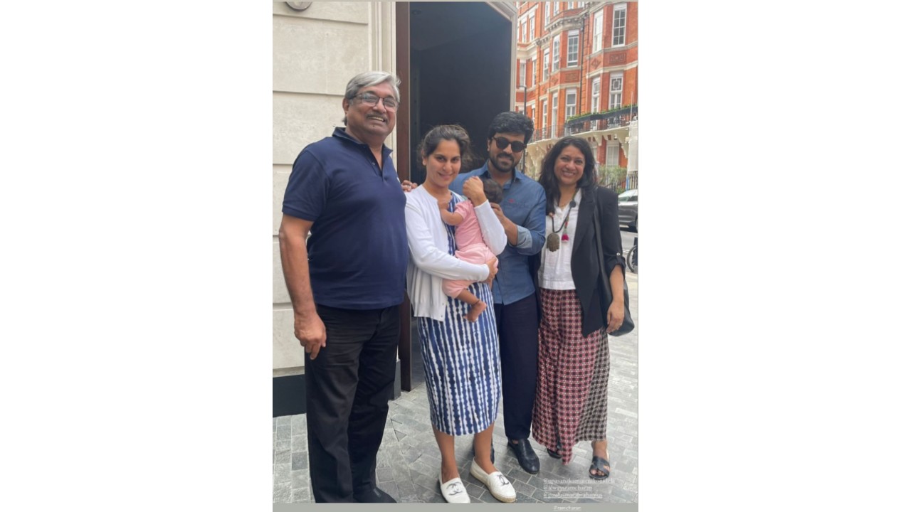 Ram Charan and Upasana Enjoy Family Outing in London; Adorable Unseen Photo of Daughter Klin Kaara Goes Viral