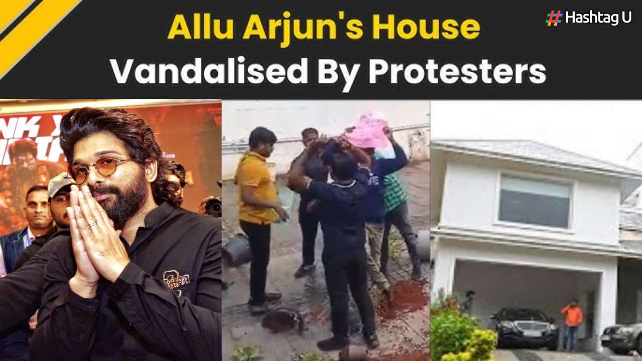 Case Filed Against 6 for Stone-Throwing, Tomato Attacks, and Vandalism at Allu Arjun’s Residence